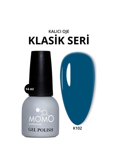 Momo Professional Kalıcı Oje K102 Petrol Mavisi 14 Ml