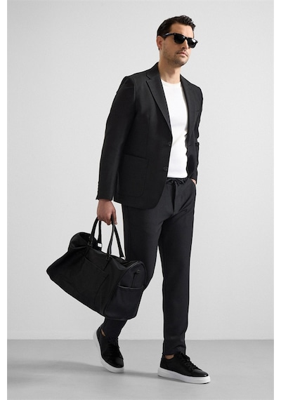 Süvari Siyah Slim Mono Yaka Düz Torba Cep 6 Drop Takım Elbise Tk1006900382-s09 Siyah Süvari Siyah Slim Mono Yaka Düz Torba Cep 6 Drop Takım Elbise Tk1006900382-s09 Siyah