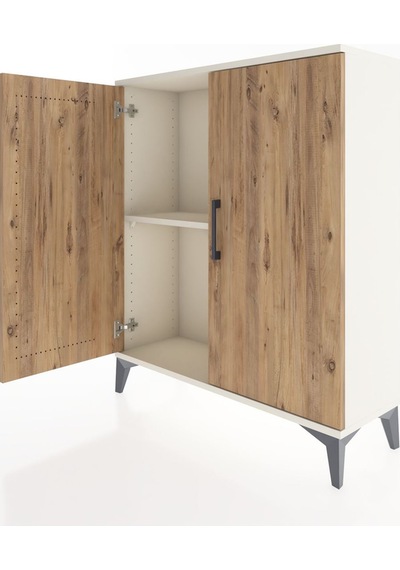 Arges Şifonyer Tek Raflı 2 Kapaklı 88x30x106 Aytaşı-çam Aytaşı