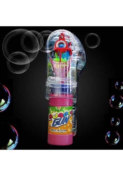 Yılbaşı Hediyeleri Renkli Işıklı Köpük Tabancası Bubbles Gun Baloncuk Tabancası + 2 Özel Yedek Köpük 1.kalite