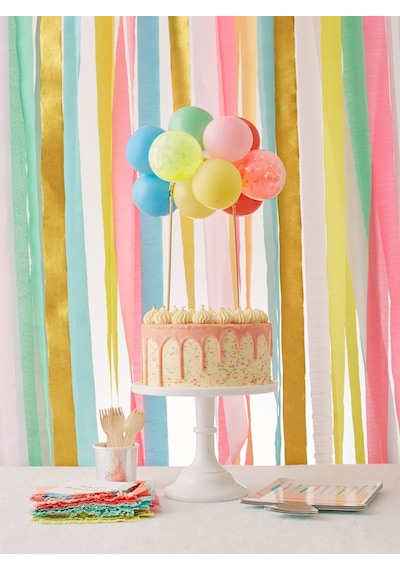 Meri Meri - Bright Crepe Paper Streamers - Renkli Kağıt Şeritler 0 - 99