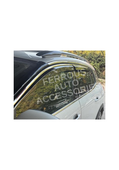 Citroen C5 Aircross İle Uyumlu Niken Kromlu Cam Rüzgarlığı 4lü Set 2017 Ve Üstü