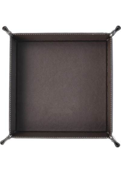 2k Sepet Masa Üstü Organizer Kare 16.5x16.5 CM Siyah