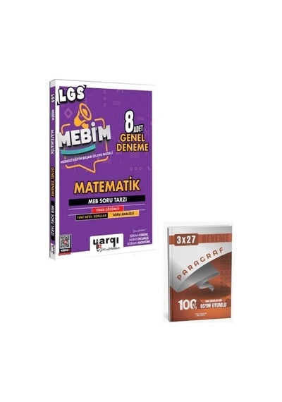 Ders Arkadaşım 2027 8. Sınıf Lgs Mebim Matematik 8 Adet Genel Deneme+ Anla Kazan Paragraf
