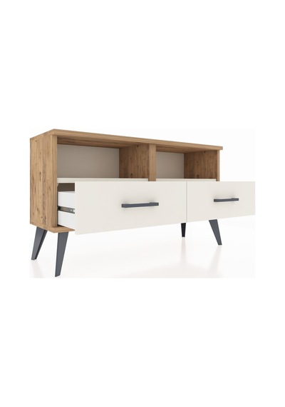 Arges Şifonyer 2 Raflı 2 Çekmeceli 88x30x48 Çam-aytaşı Aytaşı