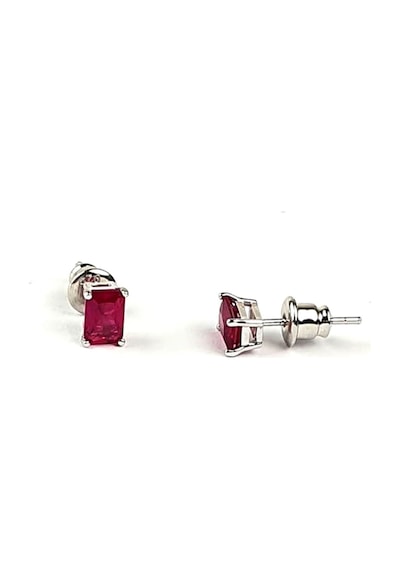 Skydiamond Red Creative Rubies 925 Ayar Gümüş Baget Küpe