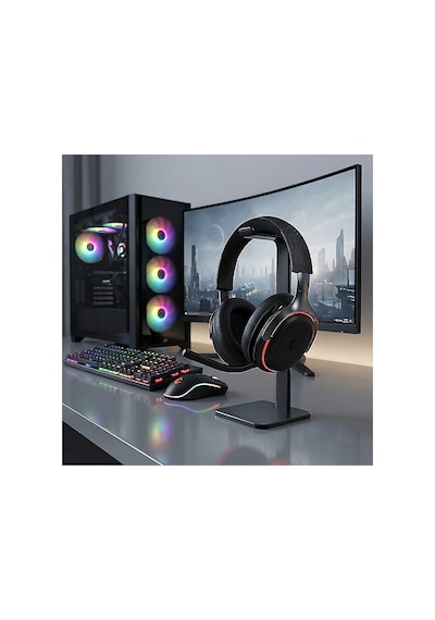 Rampage Zenith Kablosuz 2.4G+ Bluetooth 5.3 Kulak Üstü Mikrofonlu Oyuncu Kulaklığı