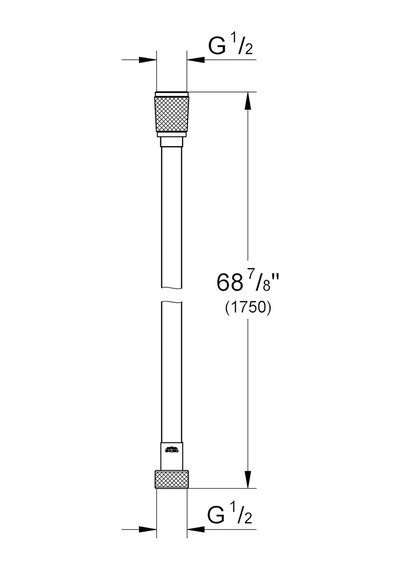 Grohe Plastik Silverfleks Duş Spiral Hortumu 175 Cm Hard Graphite Diğer
