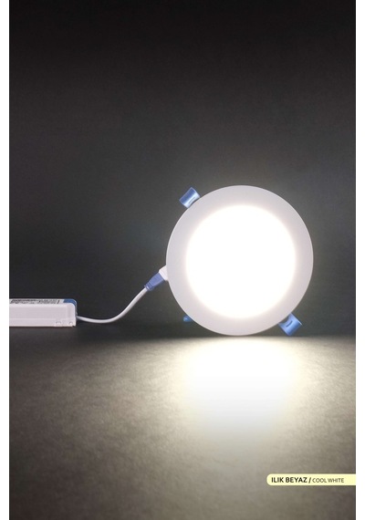 ACK Sıva Altı Yuvarlak LED Panel Armatür 4000K AP01-00910 Beyaz