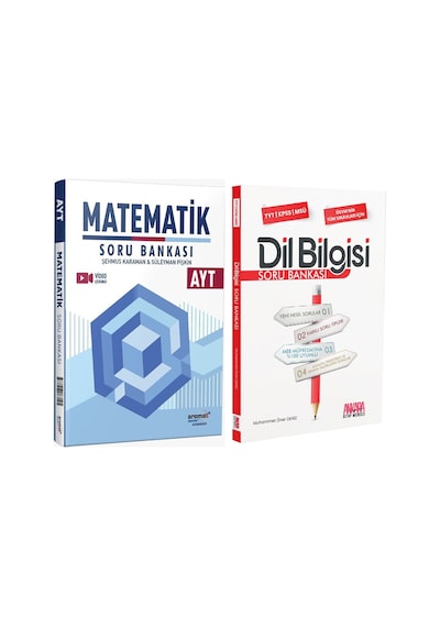 Aromat Yayınları Ayt Matematik Ve Akm Dil Bilgisi Soru Bankası Seti 2 Kitap