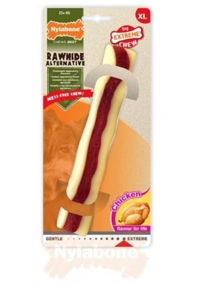 Nylabone Tavuk Aromalı Köpek Çiğneme Çubuğu Xl