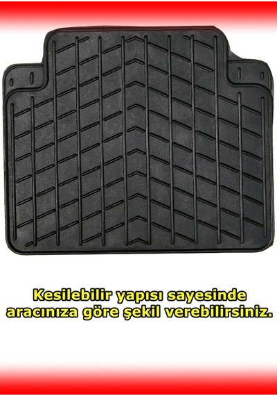 Toyota Rav4 Uyumlu Mars Kauçuk Siyah Paspas Seti 554418223