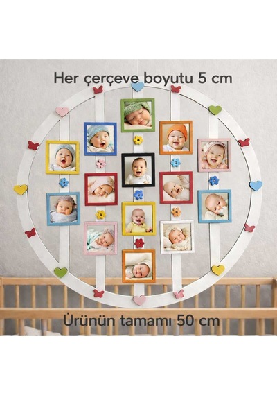 14 Lü Renkli Resim Çerçevesi Kişiye Özel İsteğe Bağlı Renk Mrcçerçevelerim100012323