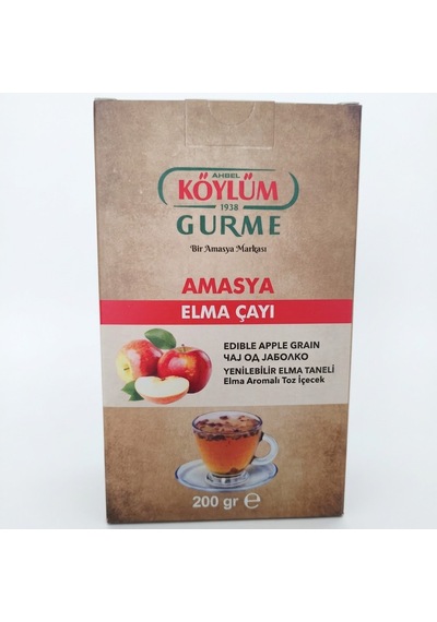 Köylüm Gurme Doğal Amasya Elma Çayı 200 Gr 2 Adet + Hekim Efendi Leblebili Dibek Kahvesi 200 Gr