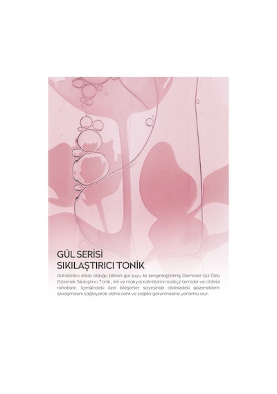 Dermokil Doğal Gül Suyu Canlandırıcı ve Sıkılaştırıcı Tonik 200 ML