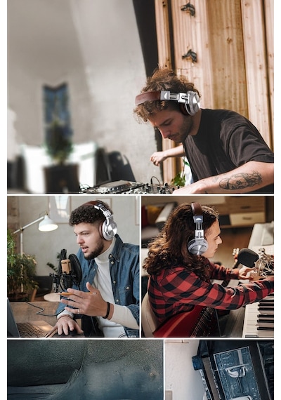 A71 Studio Hifi Kulak Üstü Kulaklık - 40khz Hi-res Audio, Çift Jak Girişli 3.5mm/6.35mm Gümüş