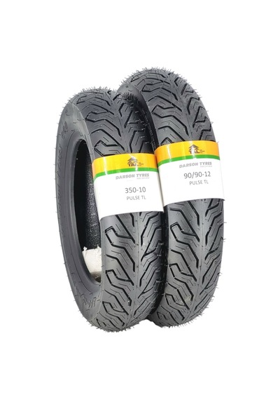 Spontini Lastik Takımı 350-10 Ve 90/90-12 Tl Tubeless - Dubleks