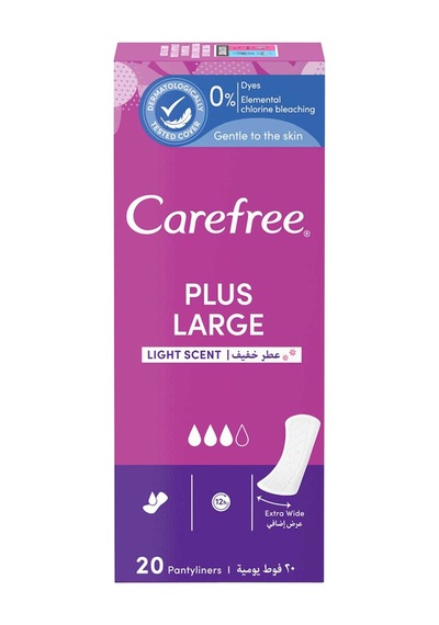 Carefree Mini Günlük Ped Large 20 Ped - 6 Adet Tarı
