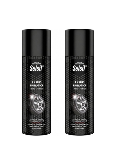 Sanplaza Selsil Lastik Parlatıcı Sprey 500 Ml 2 Adet