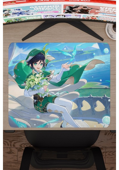 Venti Genshin Impact Anime Gacha V2 - 48x40 Xl Gaming Mouse Pad Fare Altlığı
