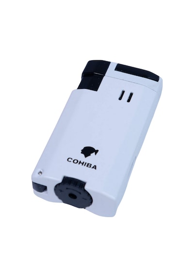 Cohiba Çift Torch Pürmüz Beyaz Puro Çakmağı - Tr8933