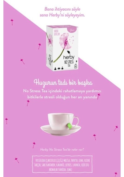 Herby Nos Tea Karışık Süzen Poşet Çay 20 x 2 G