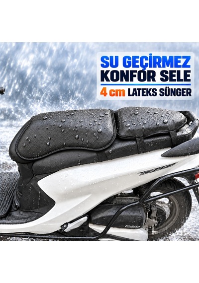 Suzuki Vl 1500 Intruder Konfor Sele Su Geçirmez, Formunu Koruyan 4 Cm Lateks 2 Parça Siyah