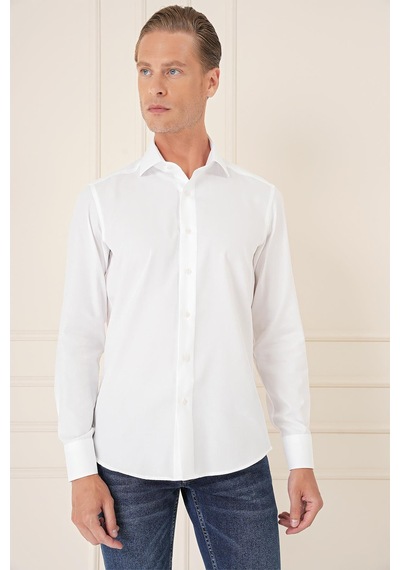 Efor Slim Fit %100 Pamuk Non Iron Kumaş Klasik Beyaz Gömlek Gk 735 Beyaz Efor Slim Fit %100 Pamuk Non Iron Kumaş Klasik Beyaz Gömlek Gk 735 Beyaz