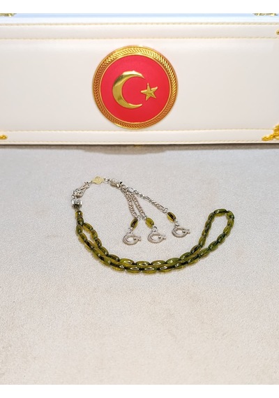 Sıkma Kehribar Tesbih Arpa Kesim Hareli Hamur