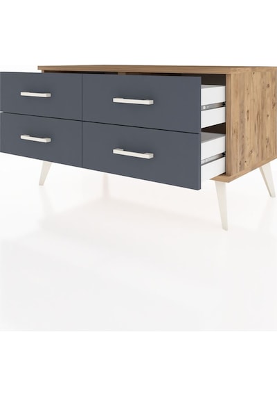 Hyperion Şifonyer 4 Raflı 88x44x48 Çam-çam/antrasit Çam/antrasit Hyperion Şifonyer 4 Raflı 88x44x48 Çam-çam/antrasit Çam/antrasit