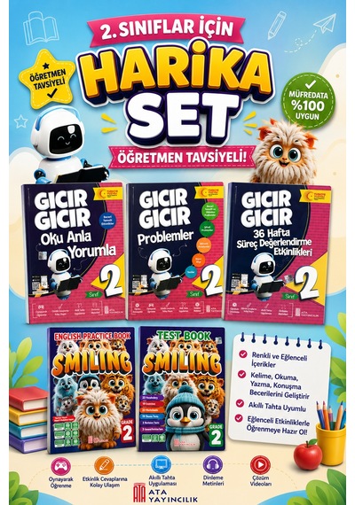 2. Sınıflar İçin Öğretmen Tavsiyeli Harika Set 5 Kitap