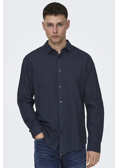 Only & Sons Erkek Gömlek 22012321 Lacivert Lacivert