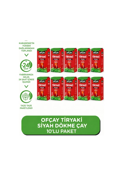 Ofçay Tiryakisine Dökme Siyah Çay 1000gr 10 Adet