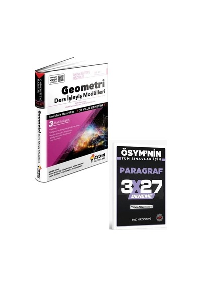 2027 Aydın 2027 Tyt Ayt Geometri Ders İşleyiş Modülleri+ Evp Akademi Paragraf