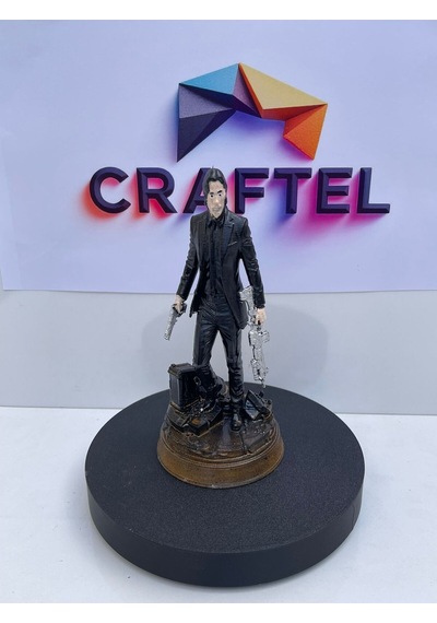 John Wick Figür Silahlı Aksiyon Biblo Sinema Karakter Heykelcik 15 Cm Koleksiyonluk