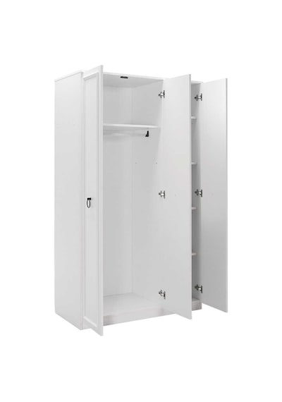 Hampton 3 Kapılı Gardırop-mat Beyaz 103x185x52 Cm Gxyxd