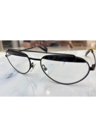 Alain Mikli A04016 004/80 56ekt Large Beden Unisex Mavi Işık Korumalı Gözlük Siyah