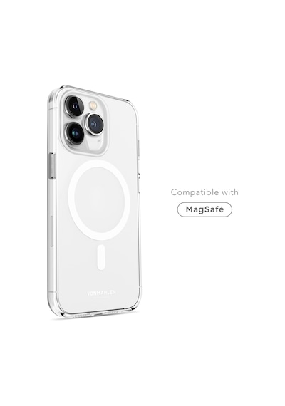 Vonmahlen Apple iPhone Uyumlu  15 Pro Max Şeffaf Sert Magsafe Kılıf
