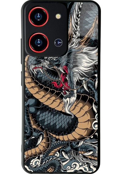Reeder S19 Max Pro S Zoom Ejderha Tasarımlı Glossy Telefon Kılıfı Çok Renkli