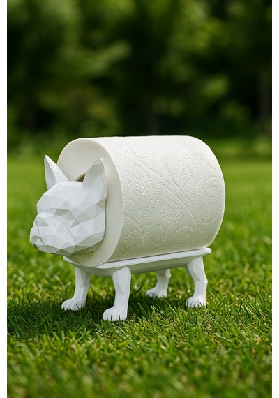 Dekoratif Tuvalet Kağıdı Pratik Ev Dekorasyon Buldog Tuvalet Tasarım 14 X 12 Cm