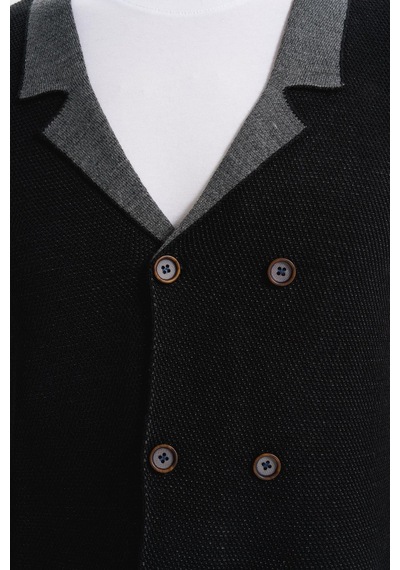 AR-MA Arma Erkek Slim Fit Örme Likralı Pike Yelek Kısa Kollu, %90 Akrilik %10 Wool K0yyo0857 Siyah AR-MA Arma Erkek Slim Fit Örme Likralı Pike Yelek Kısa Kollu, %90 Akrilik %10 Wool K0yyo0857 Siyah