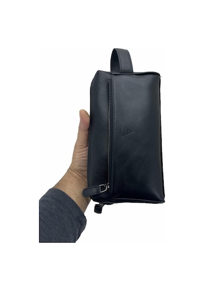 Çanta Yurdu Hakiki Deri Ca250 Dopp Kit El Çantası Siyah Siyah