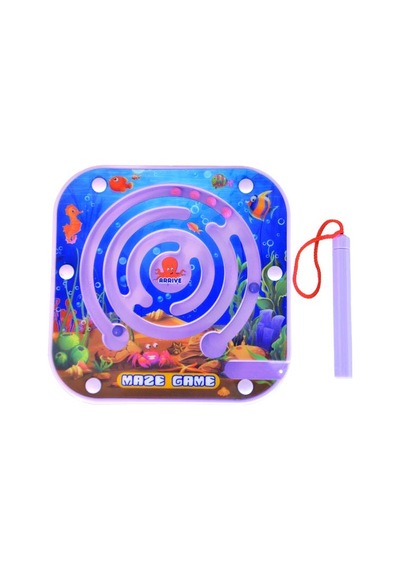 Maze Game Labirent Oyunu Mıknatıs Kalemli Mor Yb3249
