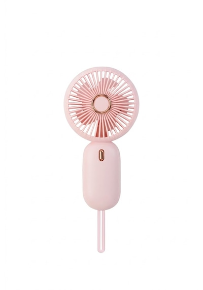 Taşınabilir Mini El Fanı Şarjlı Vantilatör Pembe Type-c Fn-65