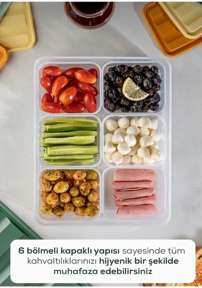 6 Bölmeli Kahvaltılık-buzdolabı Düzenleyici Seti 7 Parça 3,5 Lt + 6x350 Ml Şeffaf Bpa Free Kapaklı Saklama Kabı Organizer Gri 6 Bölmeli Kahvaltılık-buzdolabı Düzenleyici Seti 7 Parça 3,5 Lt + 6x350 Ml Şeffaf Bpa Free Kapaklı Saklama Kabı Organizer Gri