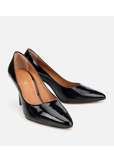 Hotiç Kadın Rugan Deri Siyah Stiletto 01ayh312550a100 Siyah