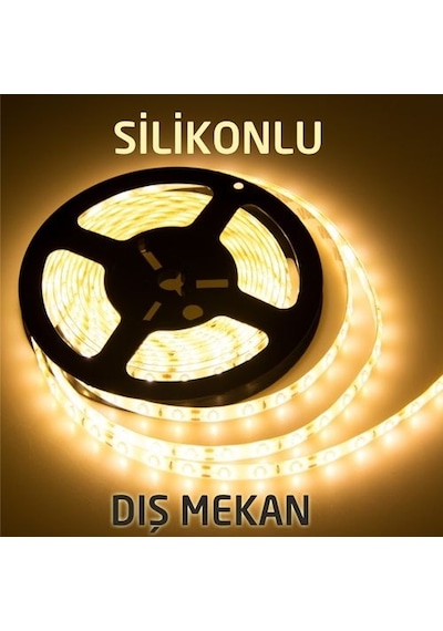 5 Metre Silikonlu Dış Mekan Şerit Led 5 Metre Silikonlu Dış Mekan Şerit Led