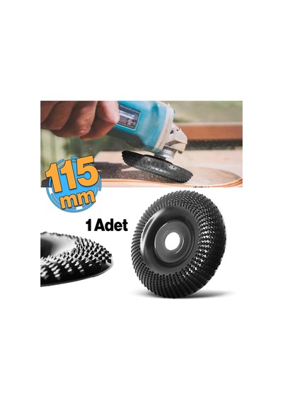 Ayrex Ahşap Taşlama Makine Uyumlu Törpüleme Oyma Eğe Diski Ahşap Kesici Kesme 115 Mm Oyuk Açma Testeresi