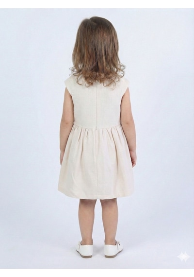 Xo Kids Kız Çocuk Elbise 3-6 Yaş 52140 Bej