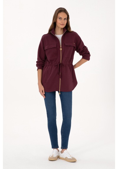 U.s. Polo Assn. Kadın Plum Hırka Örme 50318035-vr177 New Plum
